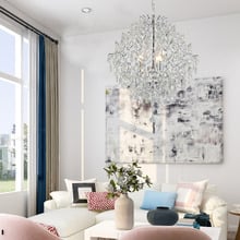 Georgia Metal & Crystal 3 Light Chandelier